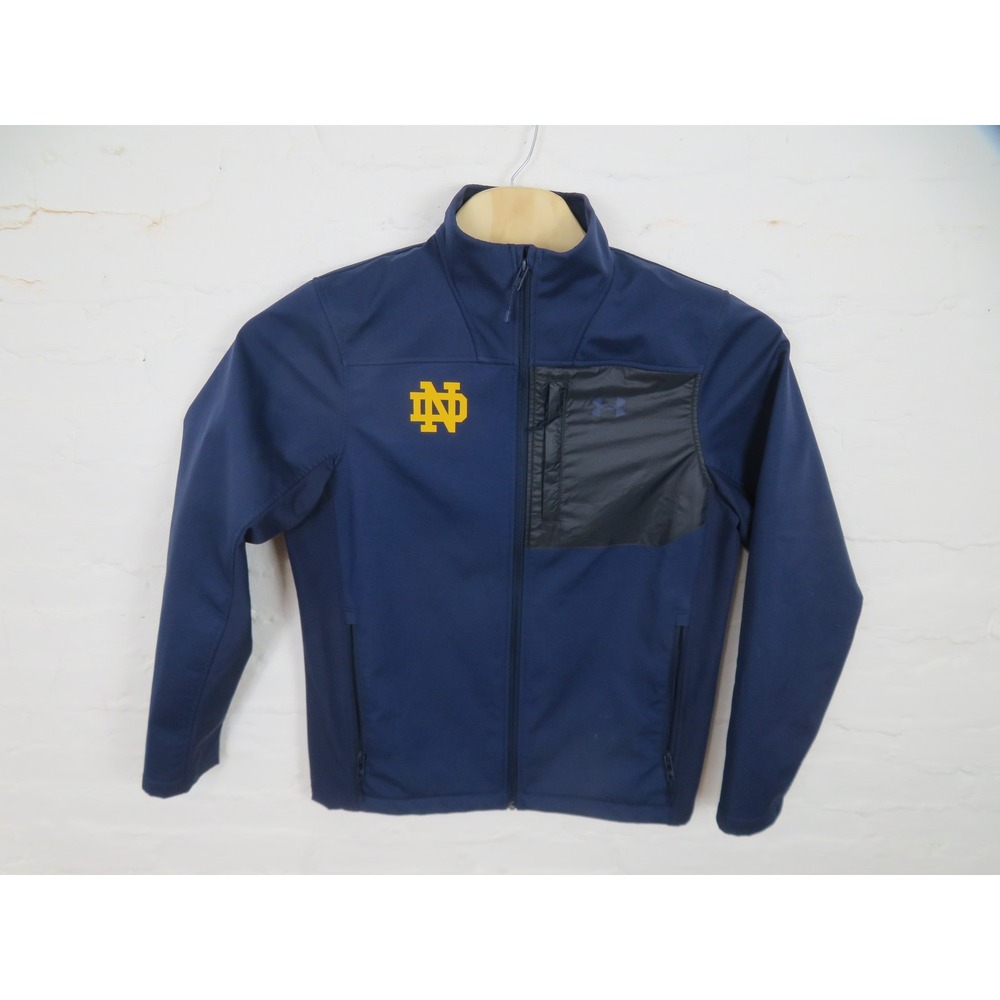 Notre Dame Fighting Irish Jacket Mens M Under Armour Full Zip ColdGear Infrared